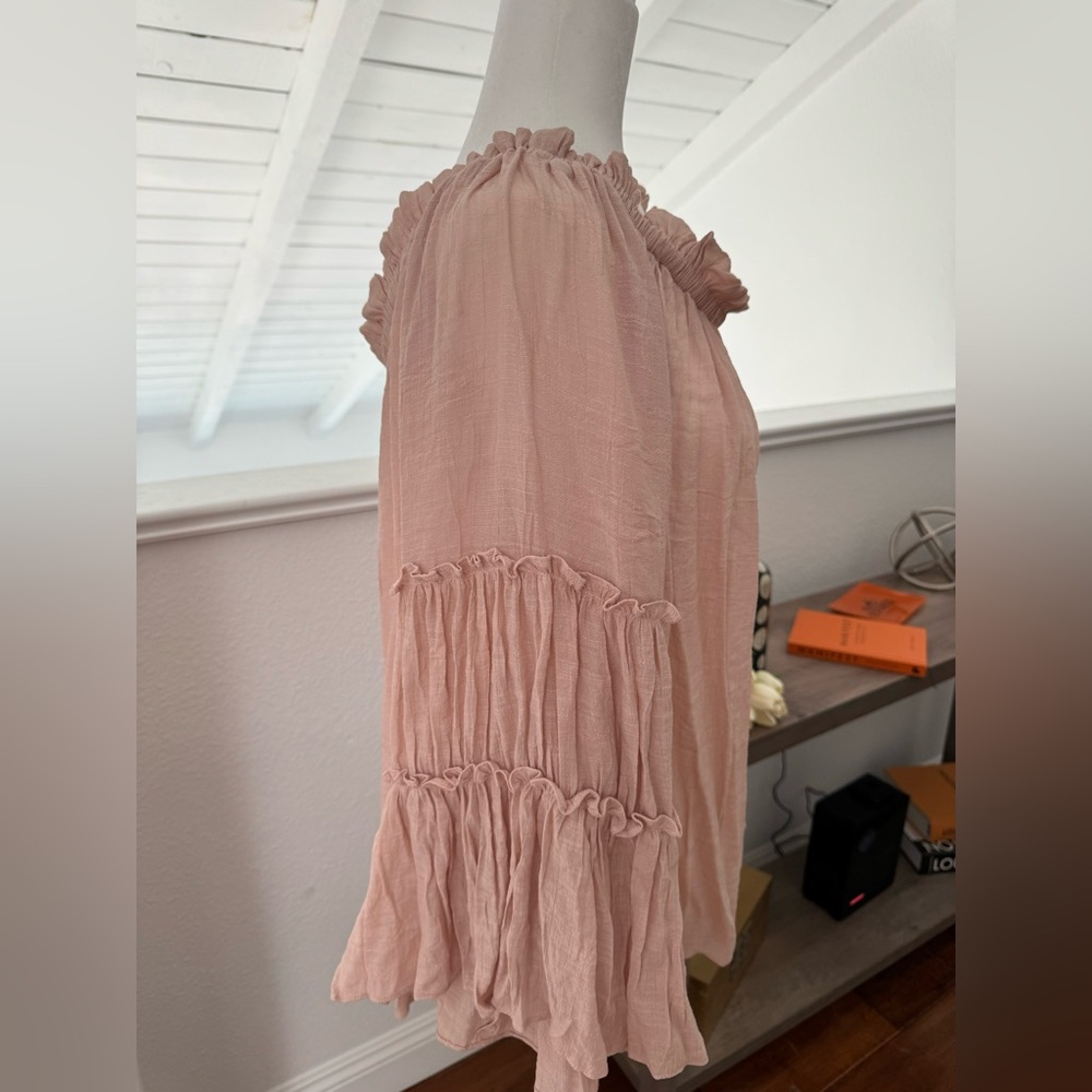 NWOT Sweet Lovely by Jen blush colored tunic - Picture 3 of 5